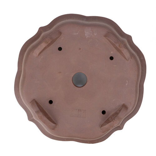 Bonsai pot unglazed chrysanthemum round 36cm