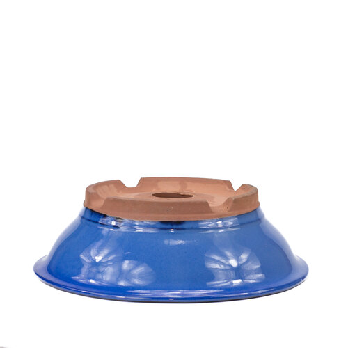 Bonsai pot blue round 36cm