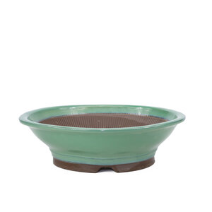 Bonsai pot green rond 36cm