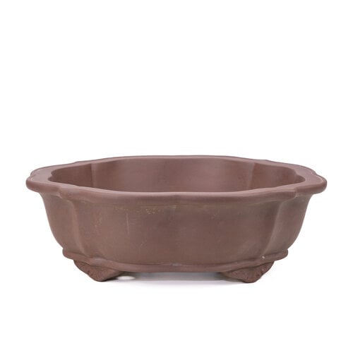 Bonsai pot ongeglazuurd chrysanten rond 38cm Bonsai pot ongeglazuurd chrysanten rond 38cm