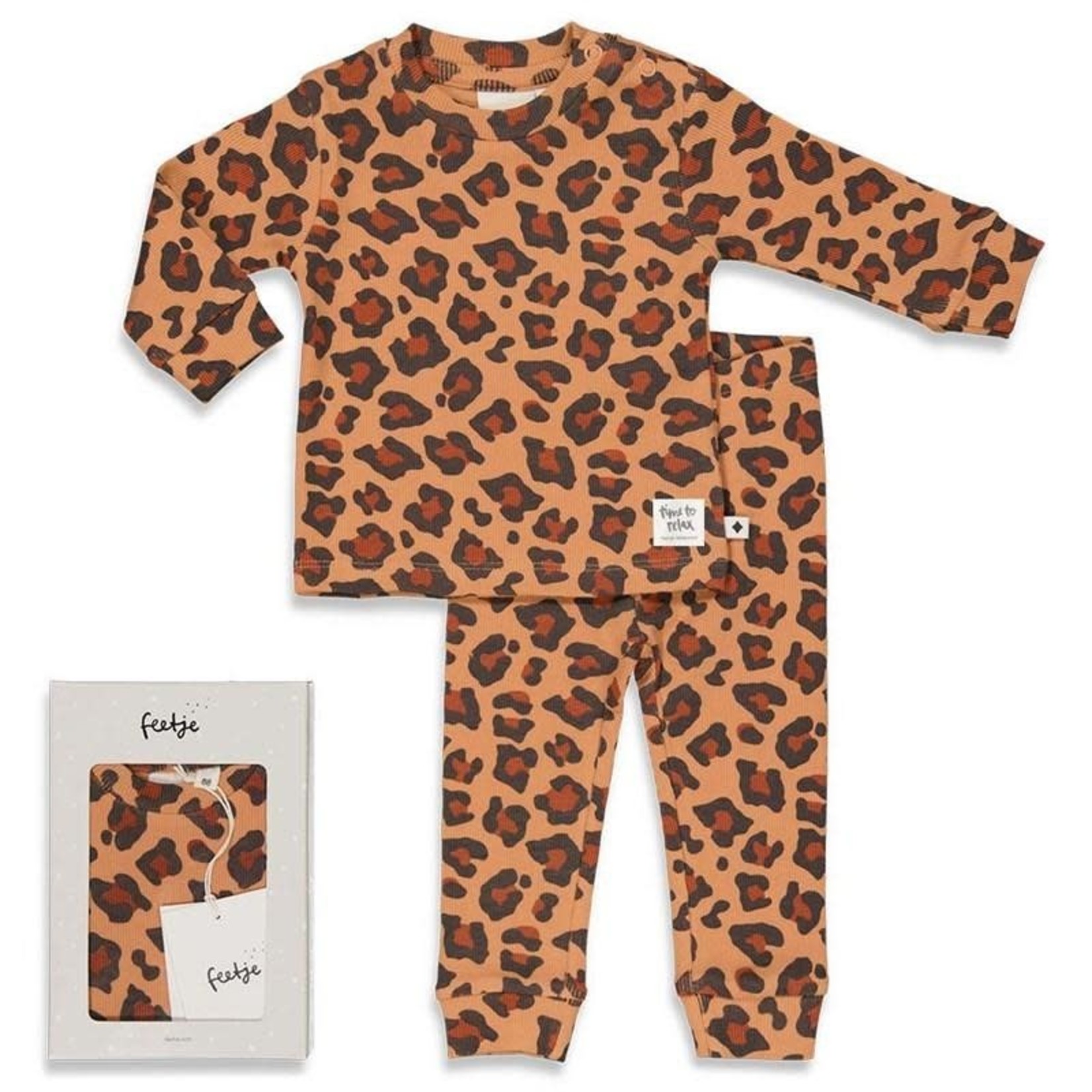 Feetje Feetje - Leopard Lee - Premium Sleepwear Hazelnoot