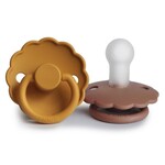 Frigg Frigg - Fopspeen Daisy - 2-Pack - Silicone - Honey Gold/Rose Gold - T1