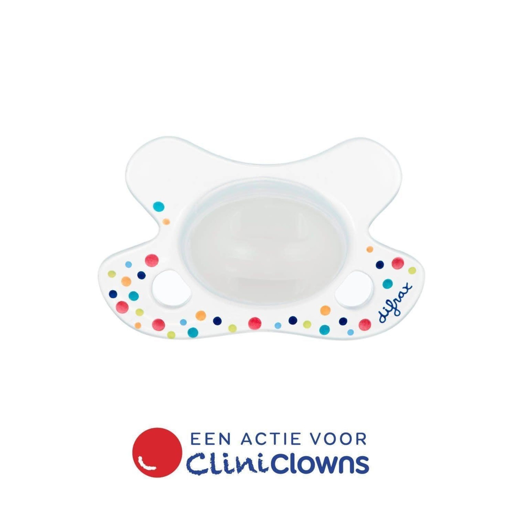 Difrax Difrax -  Fopspeen Natural Newborn CliniClowns