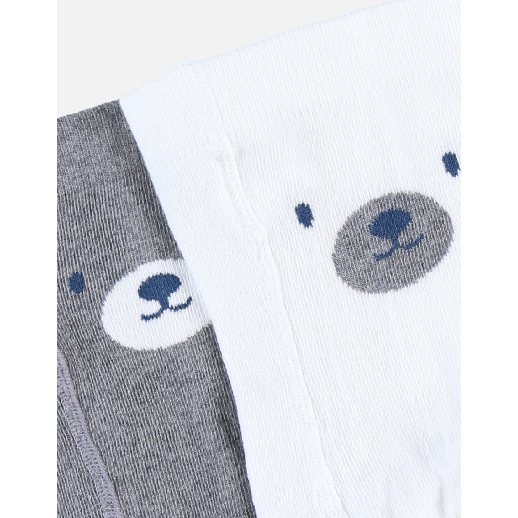 Noukies Noukies - Set 2 pantys wit grijs