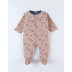 Noukies Noukies - Jersey 1-delige pyjama met schildpadprint, beige