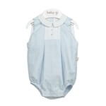 Baby Gi Baby Gi - Romper with collar blue sky