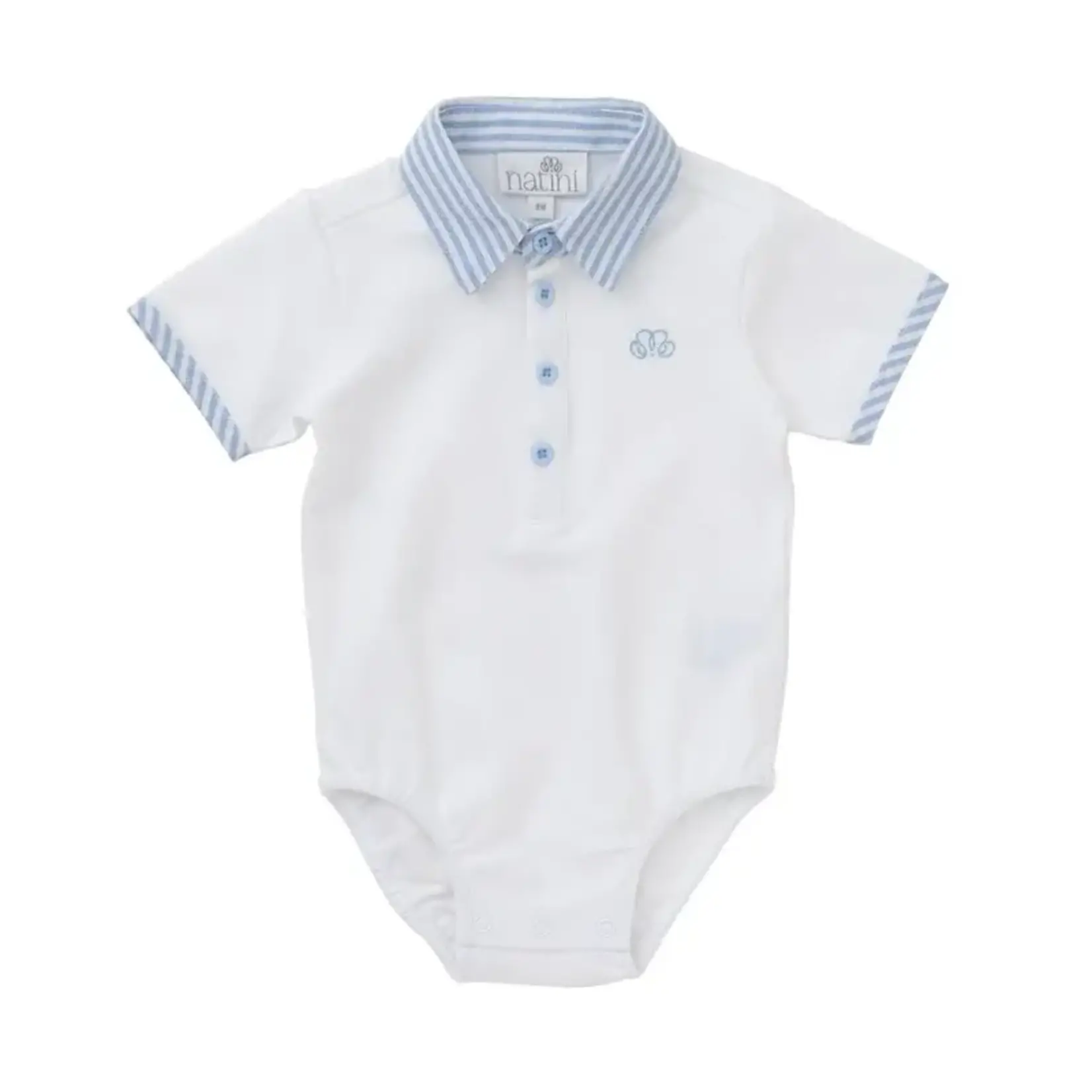 Natini Natini - POLO BODY CHARLES WHITE-BLUE