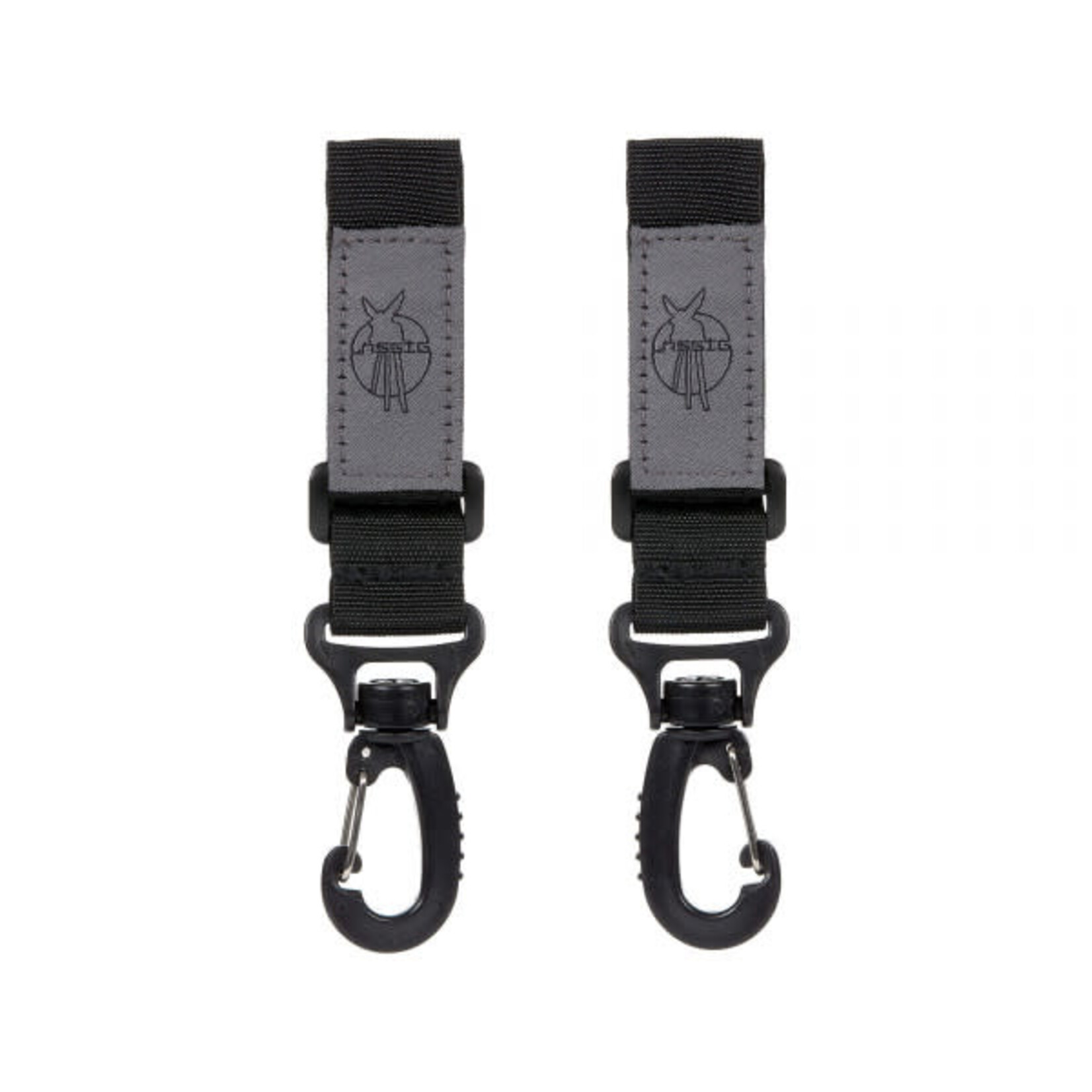 Lassig Lassig - CAS Stroller Hooks black 2 pack