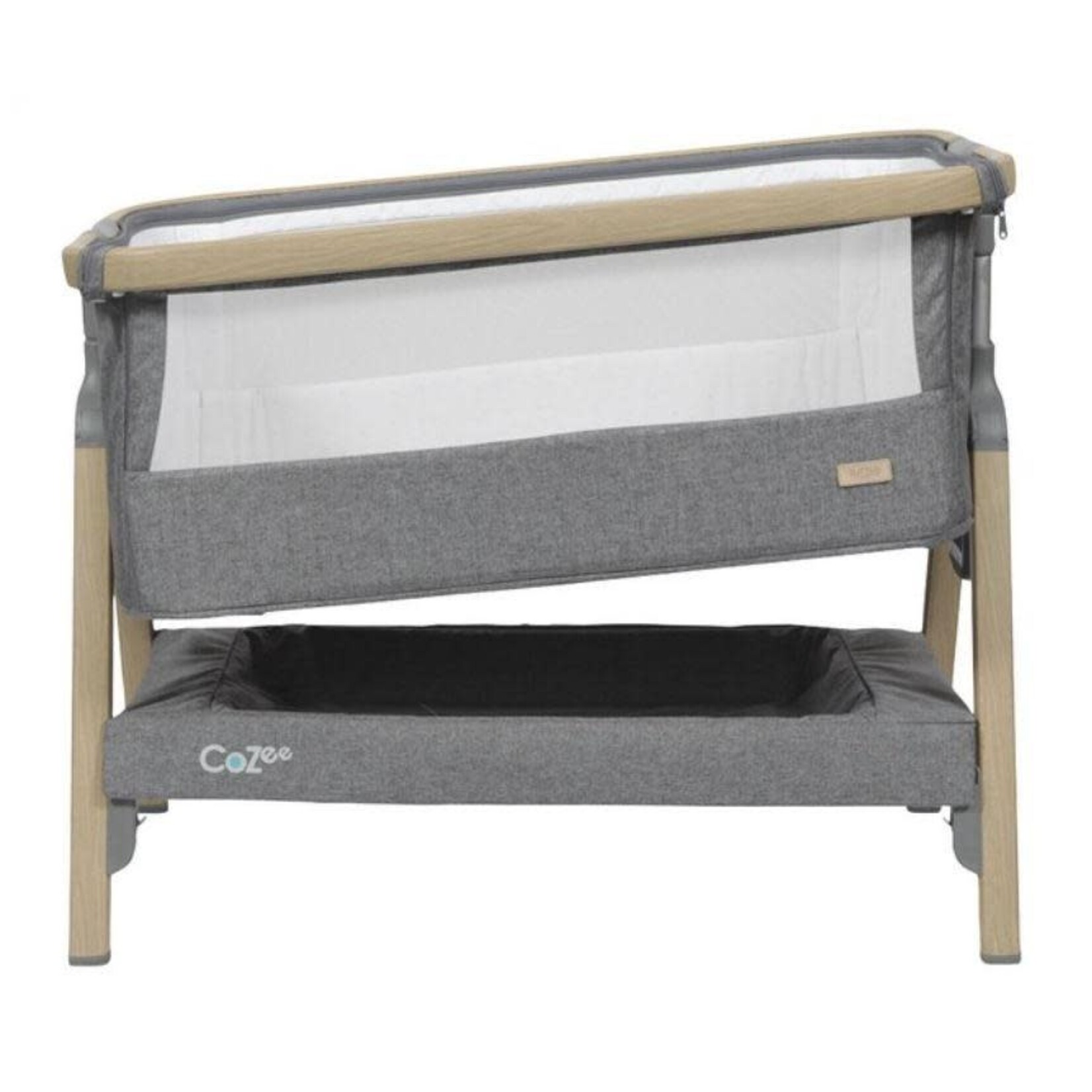 Tutti Bambini Tutti Bambini - Cozee Bedside Crib Oak/Charcoal