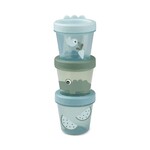 Done By deer Done by Deer - Baby food container 3-pack Croco Green