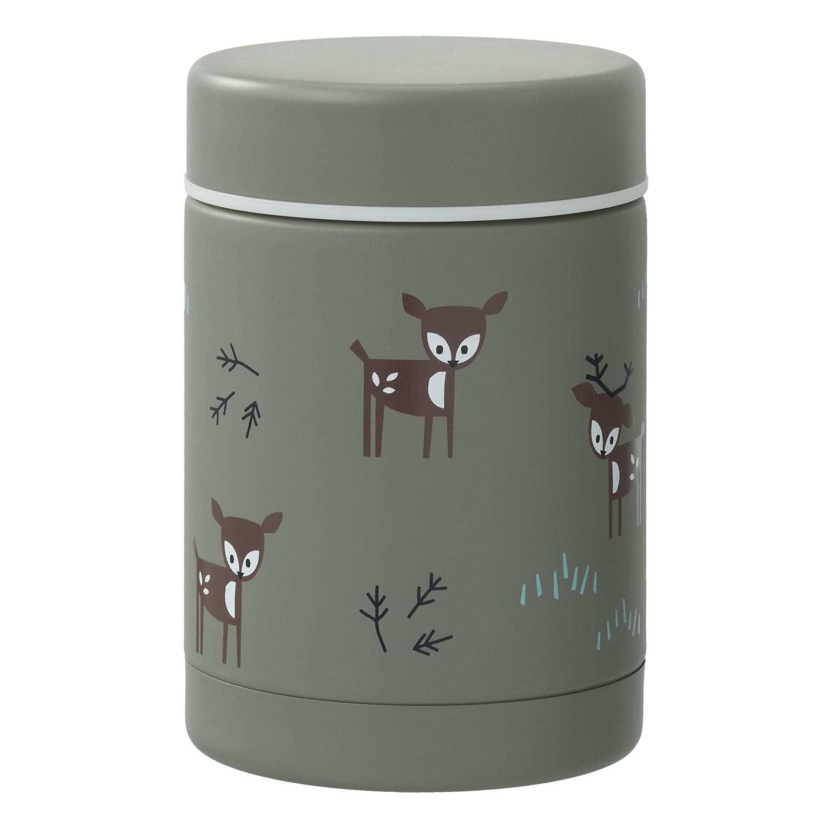 Fresk Fresk - Thermos food jar 300 ml Deer olive