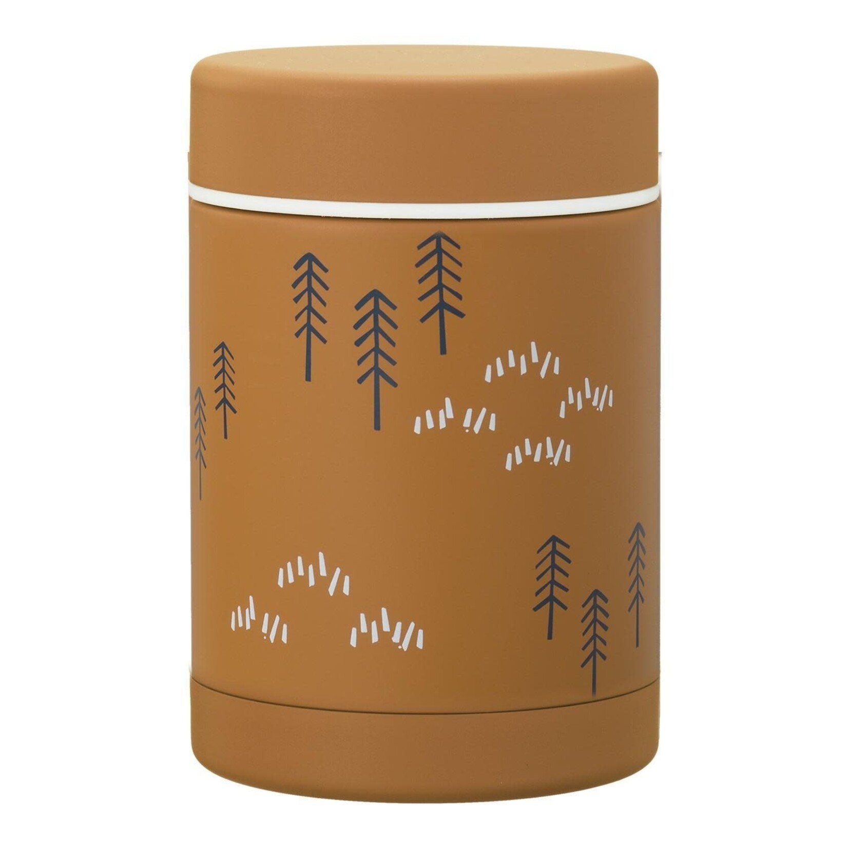 Fresk Fresk - Thermos food jar 300 ml Woods spruce yellow