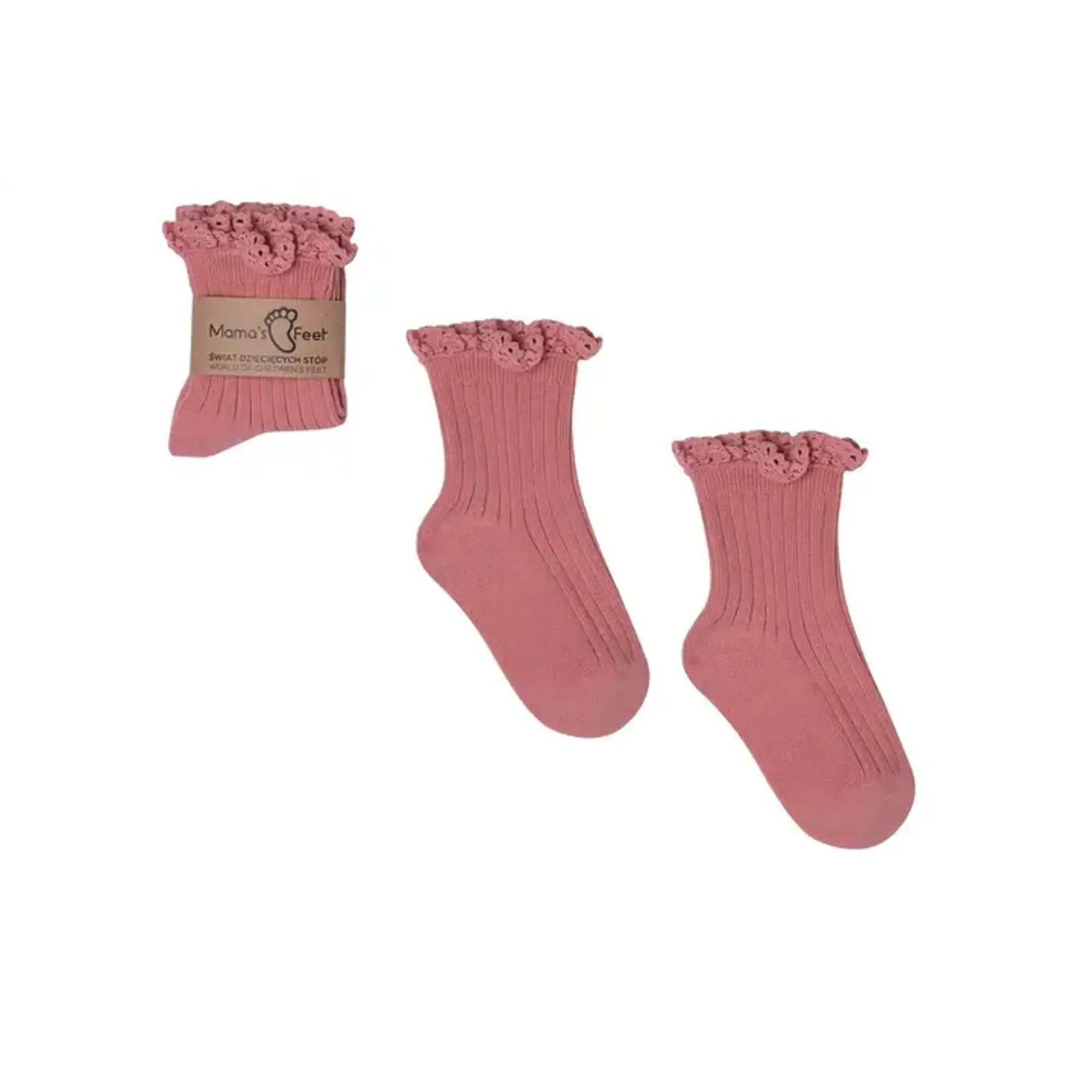 Mama's Feet Mama's Feet - Sokken Mono Dirty Pink