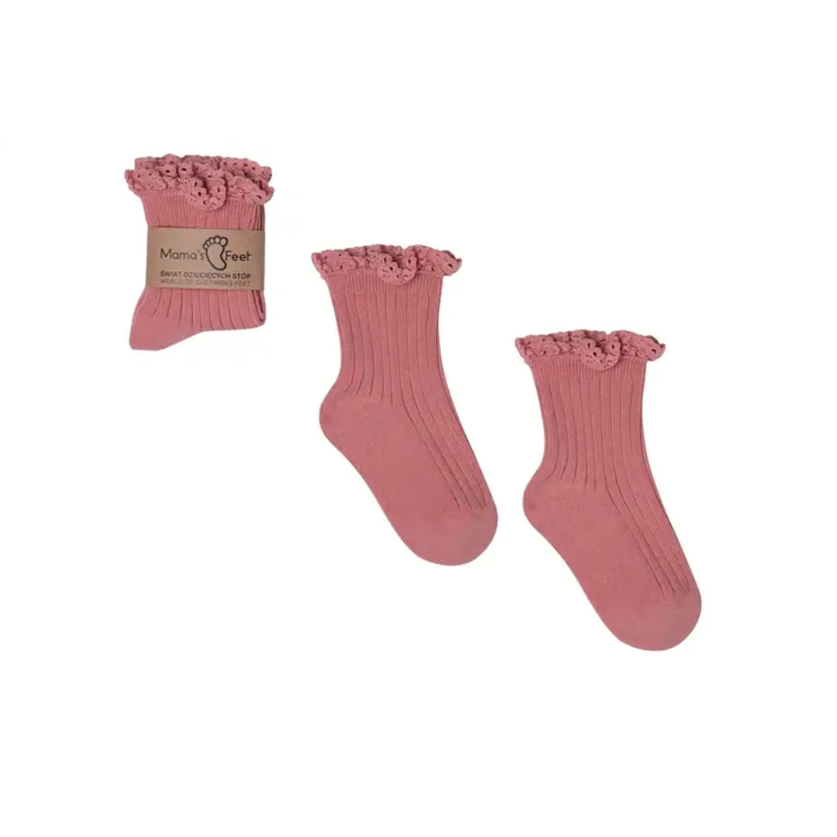 Mama's Feet - Sokken Mono Dirty Pink