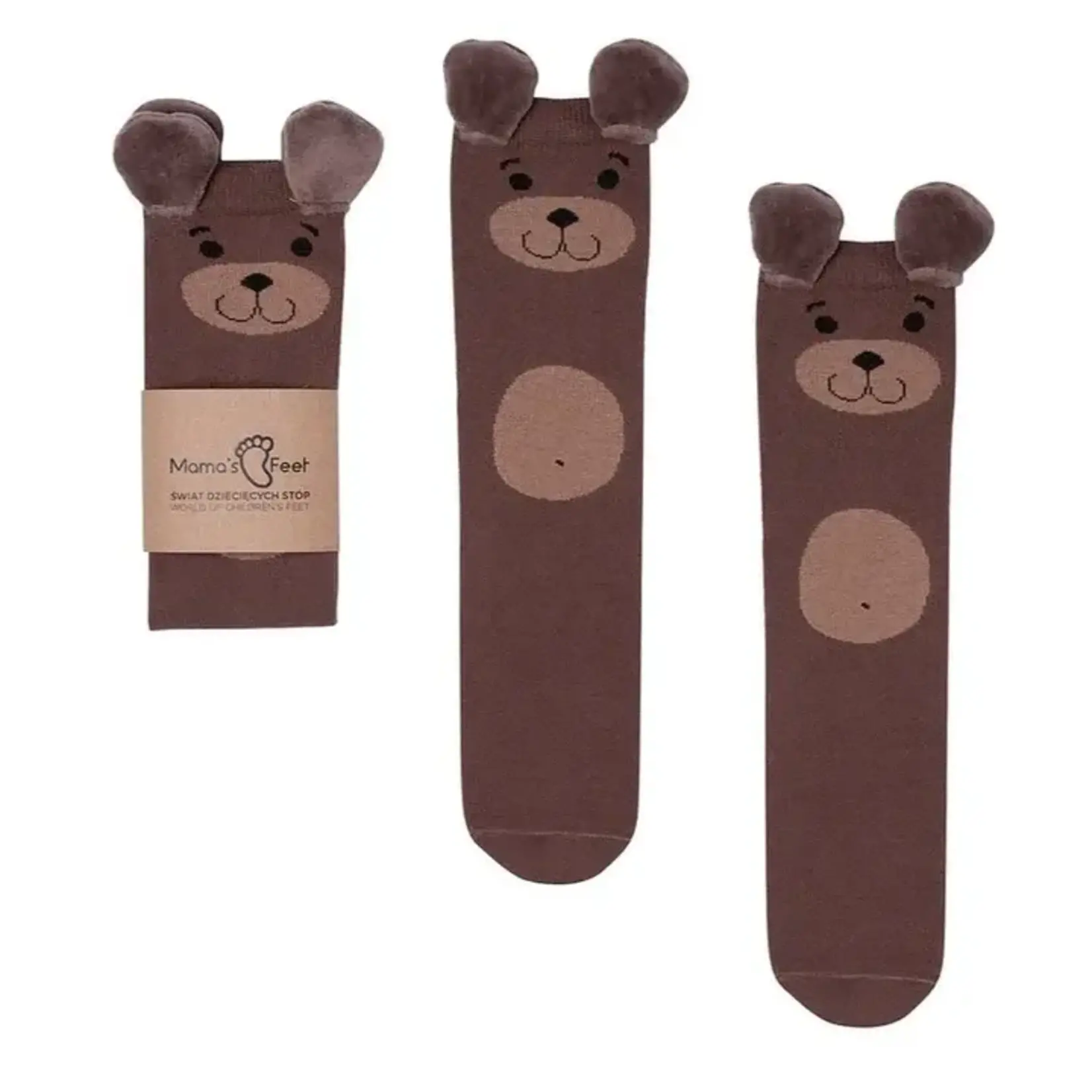 Mama's Feet - Kniesokken Richard The Bear 1-3Y