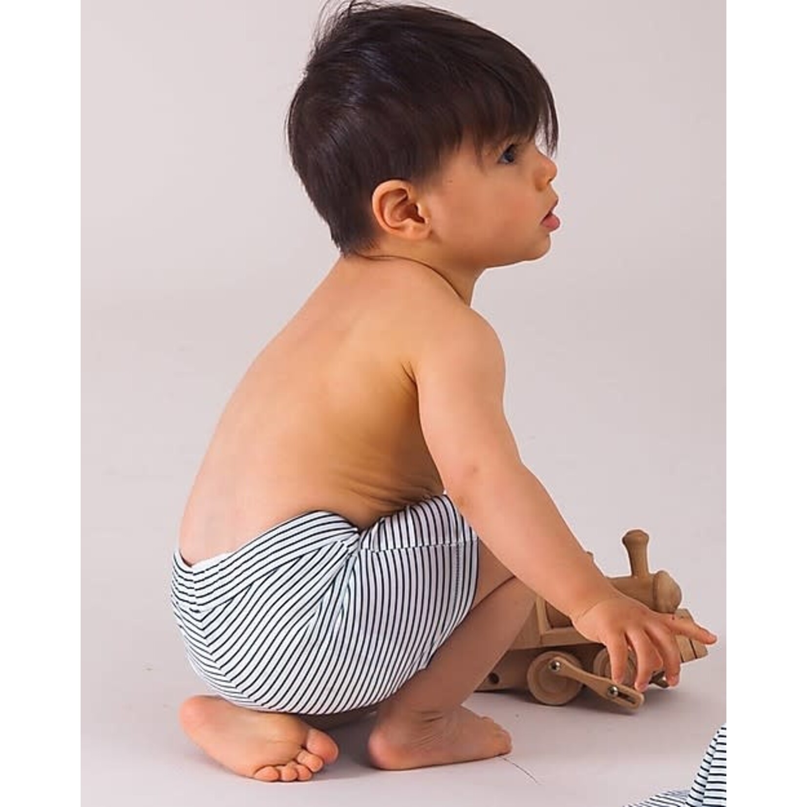 House of Jamie - Boys Swim Short - Little Stripes 3-6M