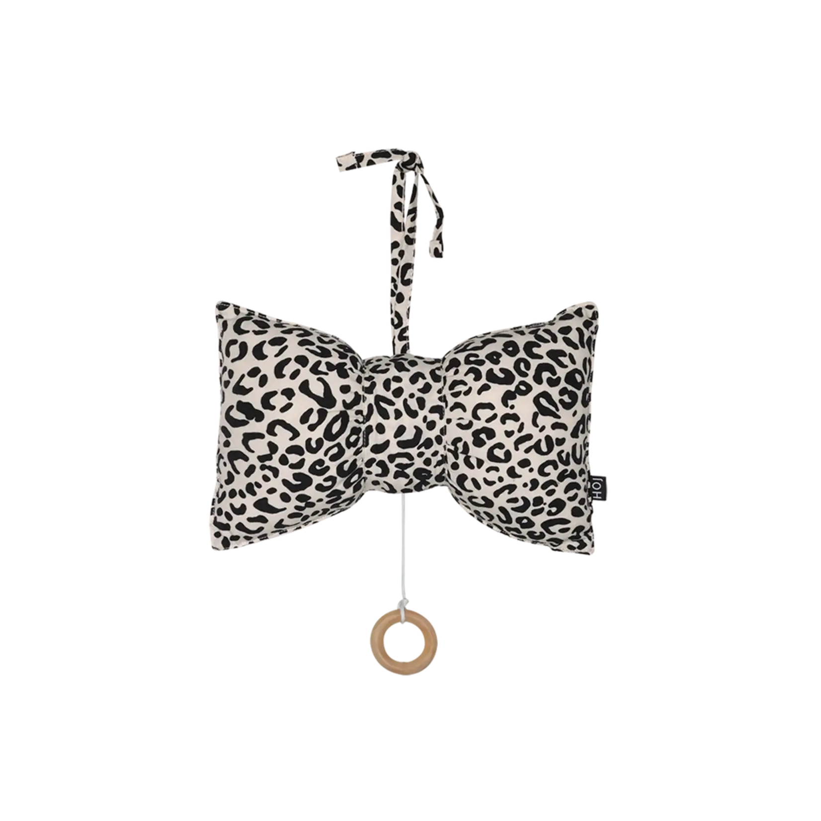 House of Jamie - Muziekmobiel bow tie snow leopard