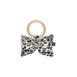 House of Jamie House Of Jamie - Teething Ring Bow Tie - Snow Leopard