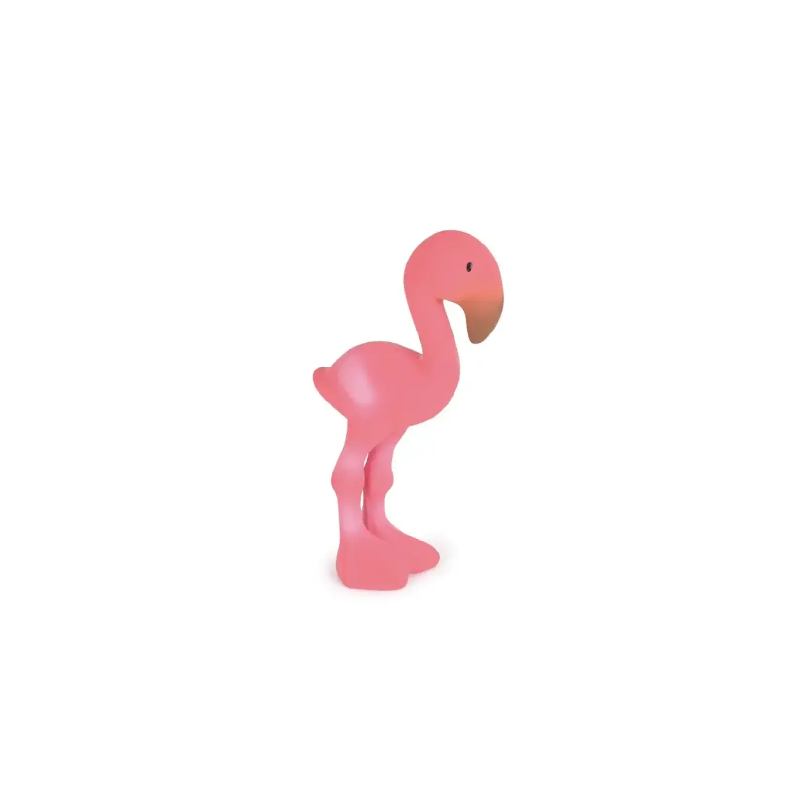 Tikiri Tikiri -SQUEAKER Flamingo 16cm, in natuurlijk rubber, in vensterdoos, 0+