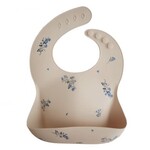 Mushie Mushie - Silicone Bibs - Lilac Flowers