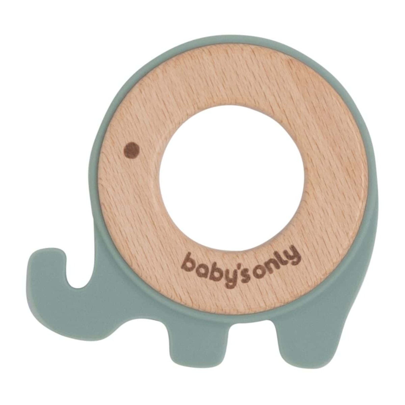 Baby's Only Baby's Only - Bijtring olifant stonegreen