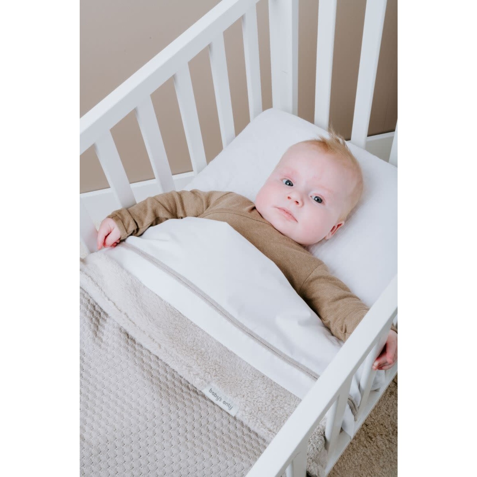 Baby's Only Baby's Only Wiegdeken teddy Sky urban taupe