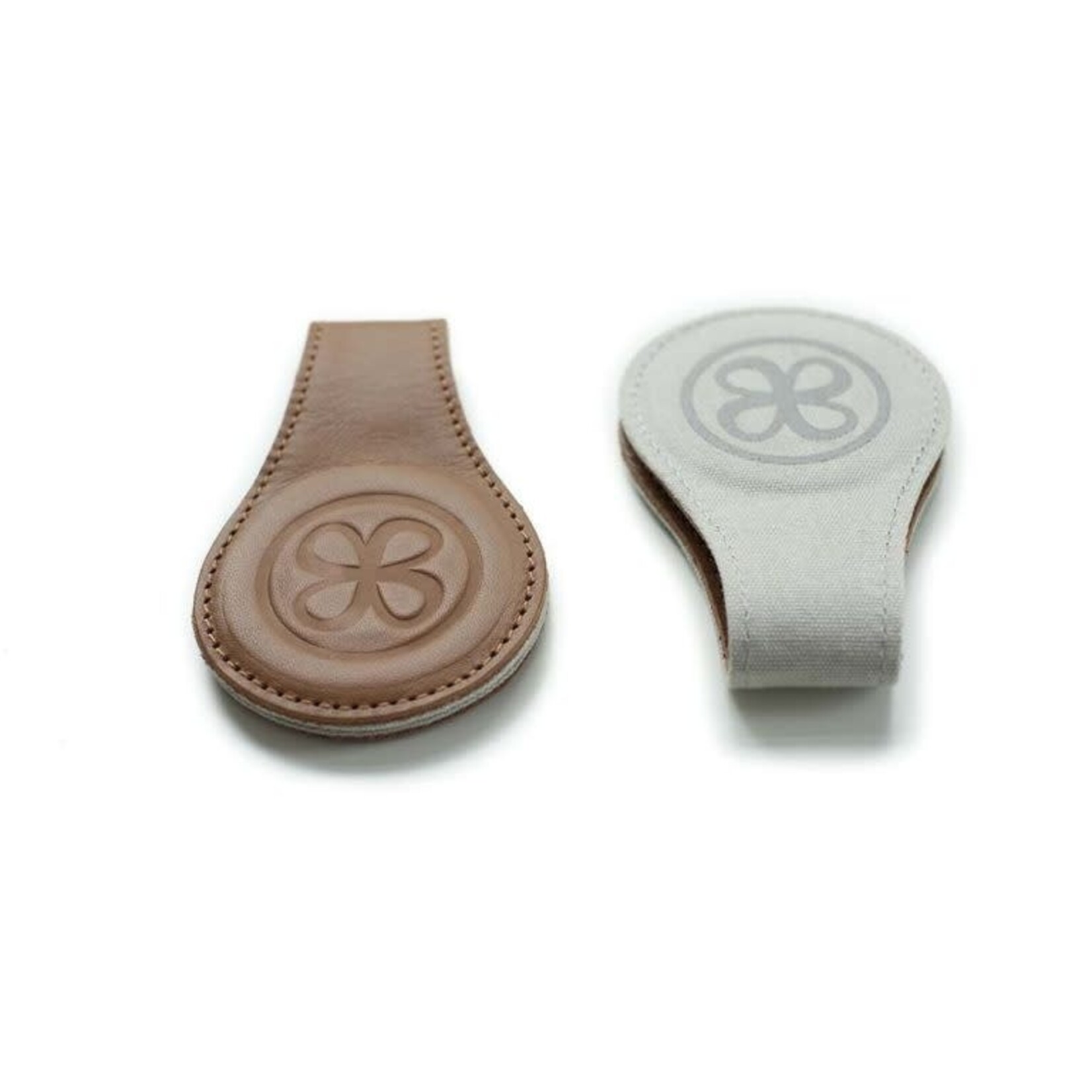 Cloby Cloby - Leather Clips Brown/Grey