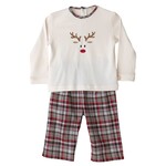 Baby Gi Baby Gi - Cotton set of 2 with moose - wood