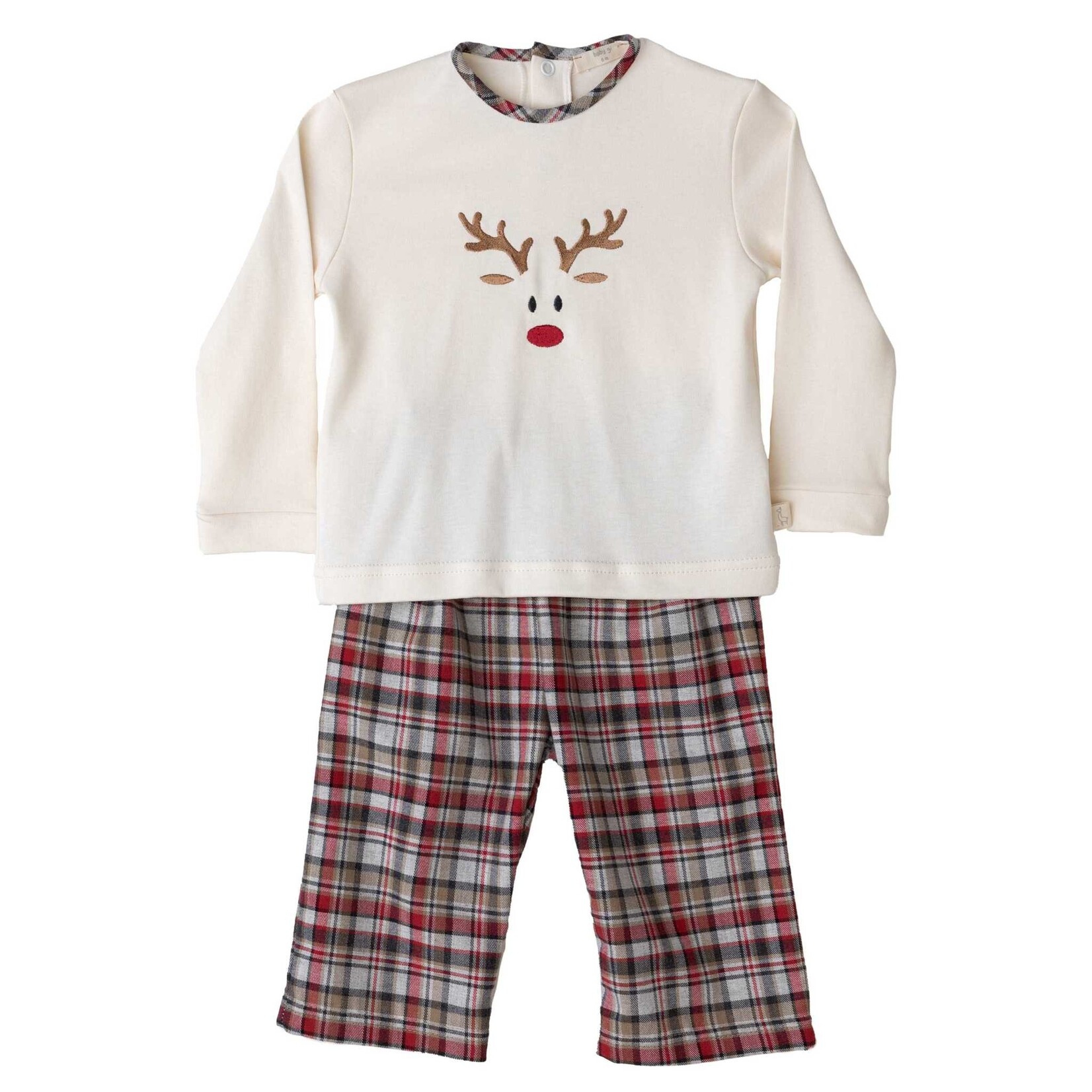 Baby Gi Baby Gi - Cotton set of 2 with moose - wood