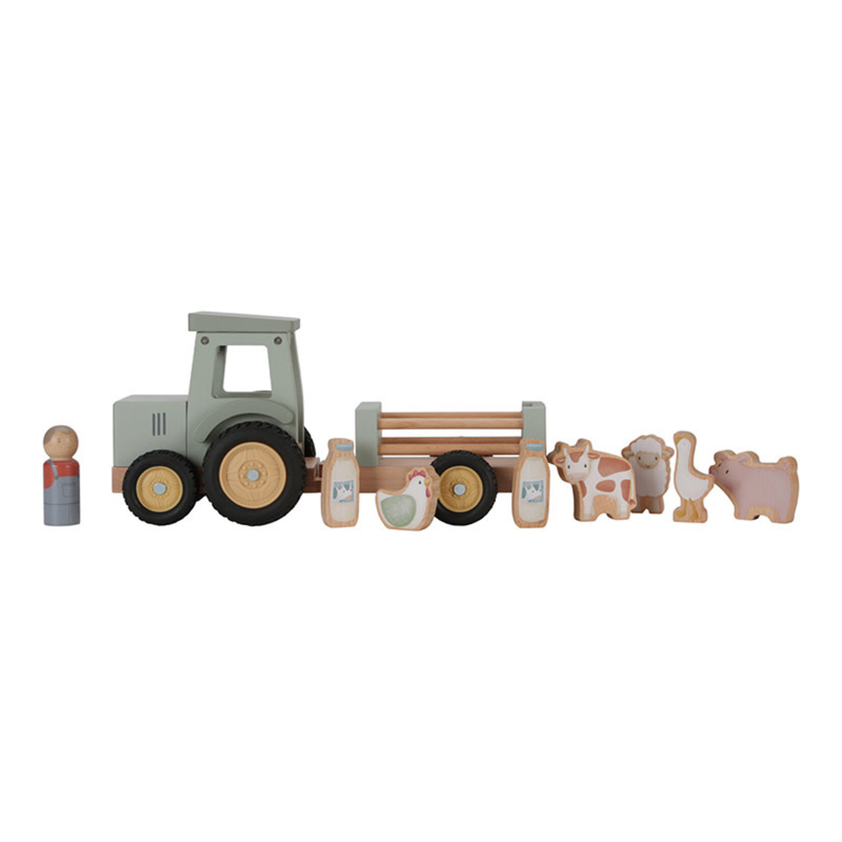 Little Dutch Toys Little Dutch Toys - Tractor with trailer Little Farm