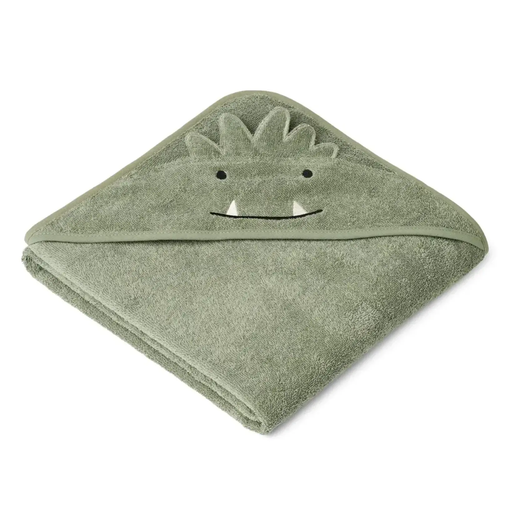 Liewood Liewood - Augusta monster hooded towel Faune green