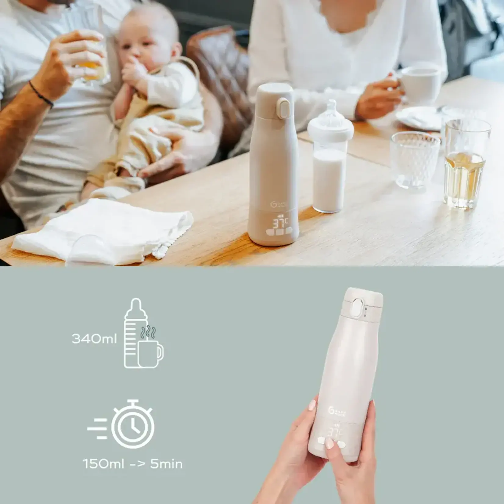 Babymoov Babymoov - Moov & Feed Draagbare flessenwarmer