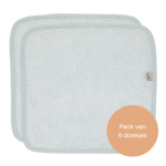 Timboo Timboo - Reusable Soft Wipes 20x20cm (6 pieces) - RIVIERA BLUE