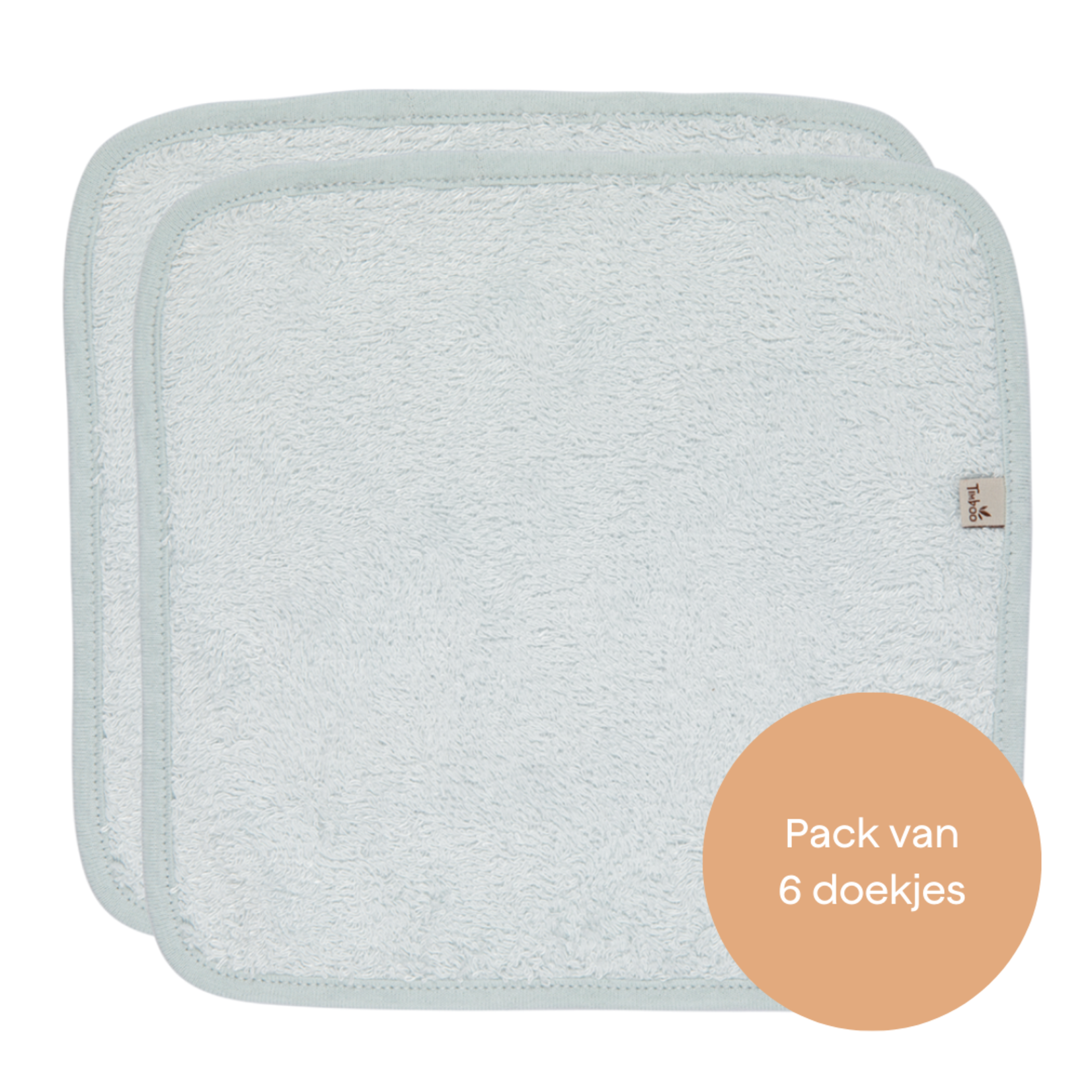 Timboo Timboo - Reuseable Soft Wipes (6 Pieces) - Riviera Blue