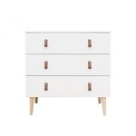 Bopita Bopita - Commode met 3 laden Indy Wit/Naturel