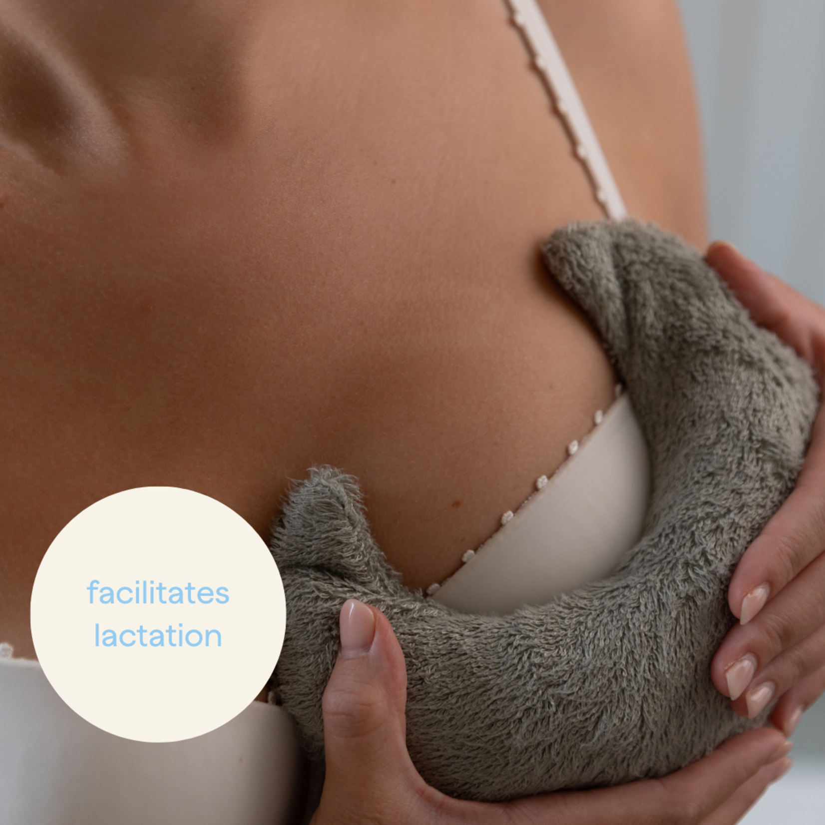 Timboo Timboo - Relaxing Heat Moon (Warmtekussentje) Met 2 Hoesjes - Misty Rose