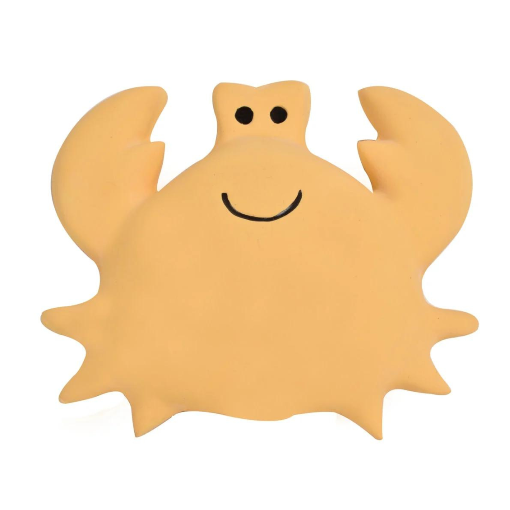 Tikiri Tikiri - MIJN EERSTE OCEAANDIERTJE - KRAB 3cm, in natuurlijk rubber, met belletje 0+