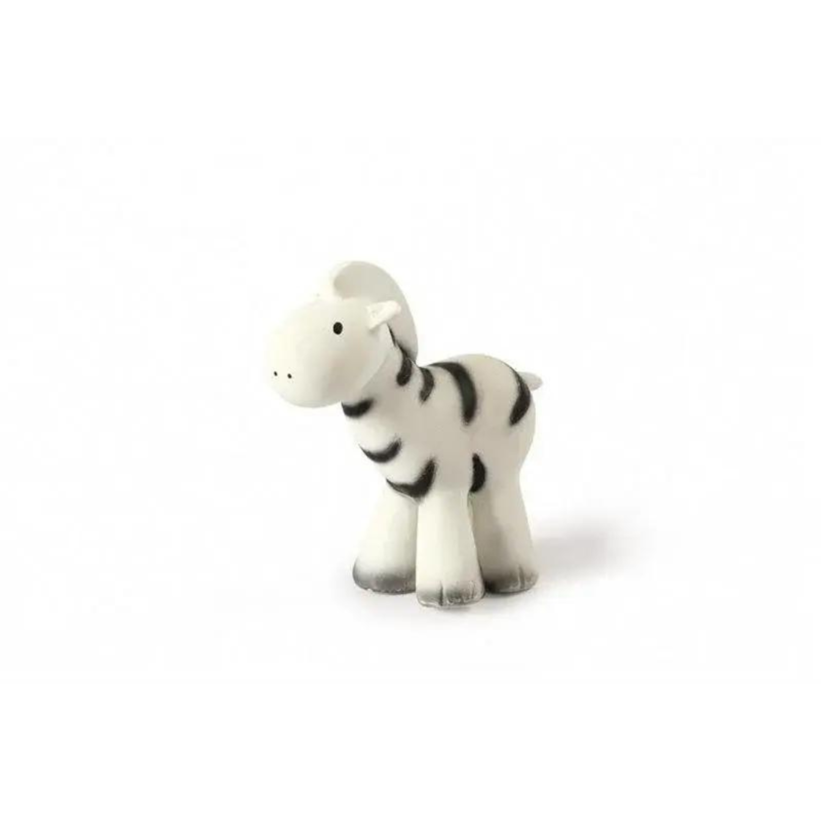 Tikiri Tikiri - MIJN EERSTE SAFARIDIERTJE - ZEBRA, in natuurlijk rubber, met belletje 0+