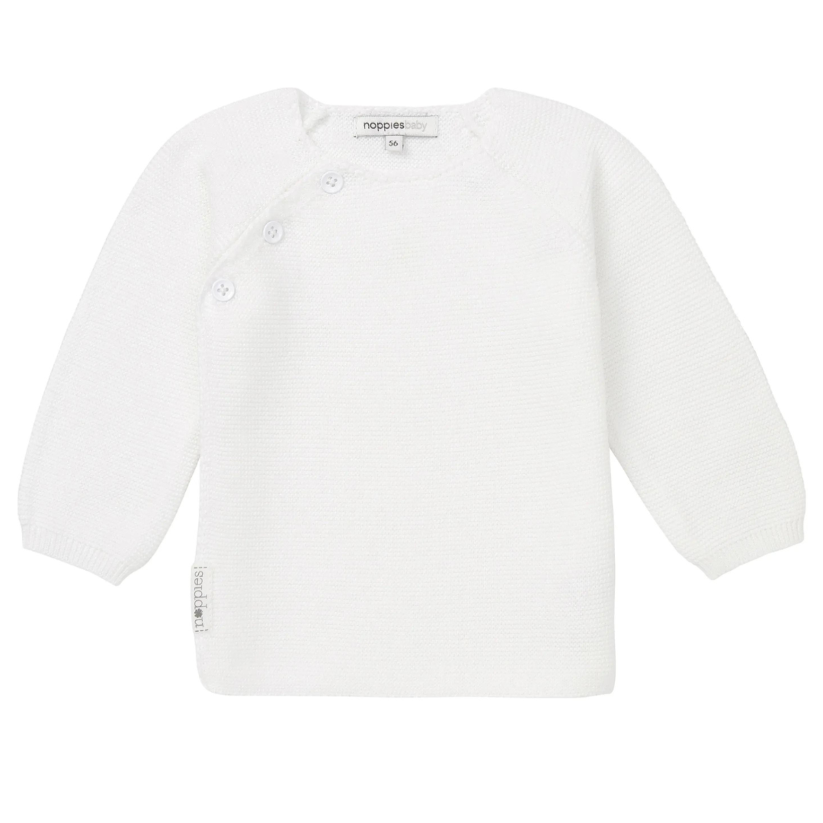 Noppies Noppies - Cardigan knit lange mouwen pino white