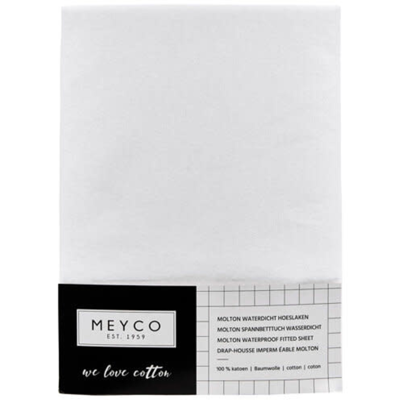 Meyco Meyco - Molton PU waterdicht hoeslaken 70x140/150