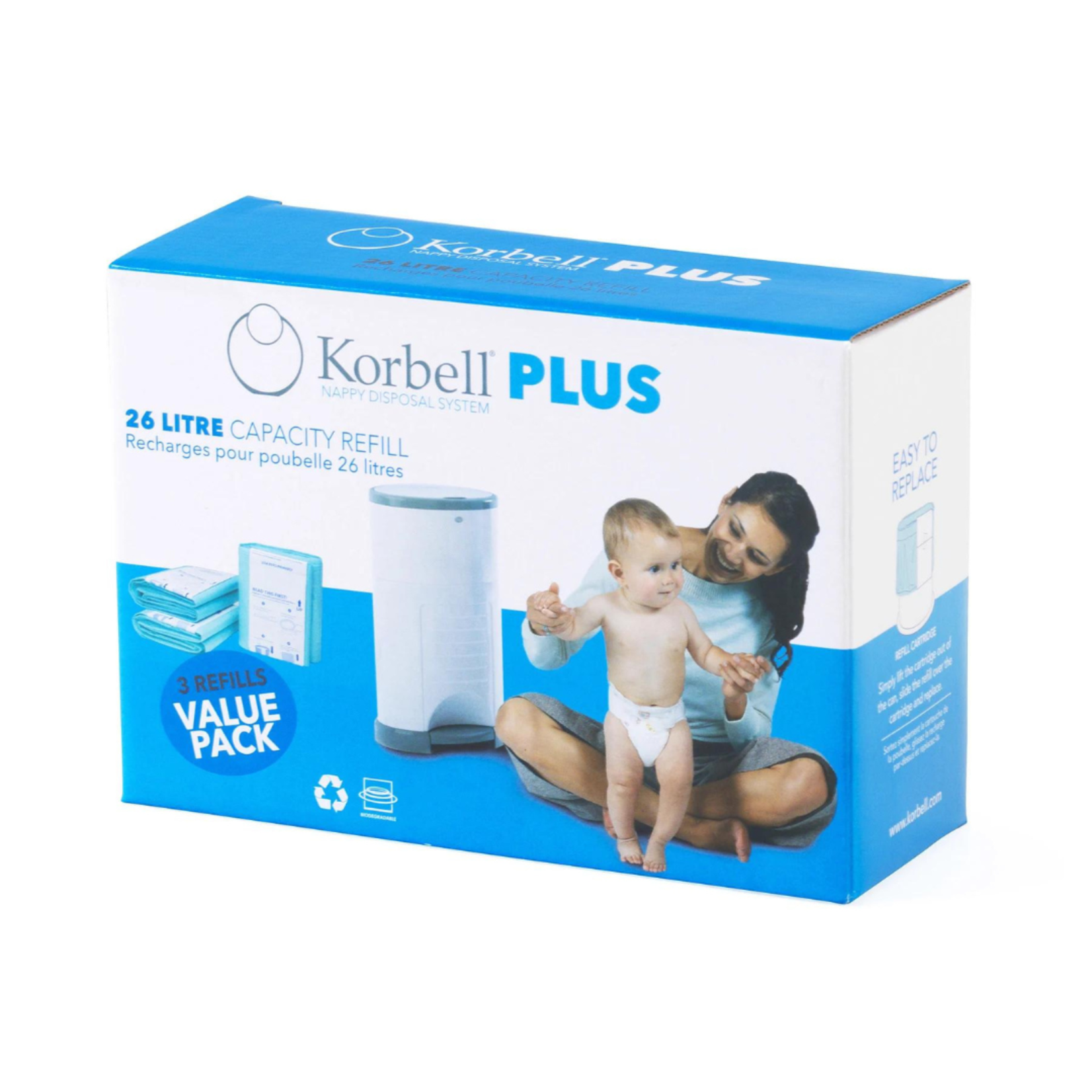 Korbell Korbell - PLUS refill. 3 Pack
