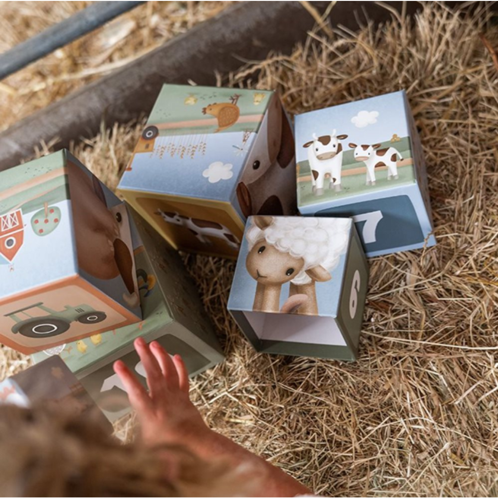 Little Dutch Toys - Kartonnen Stapeltoren Little Farm