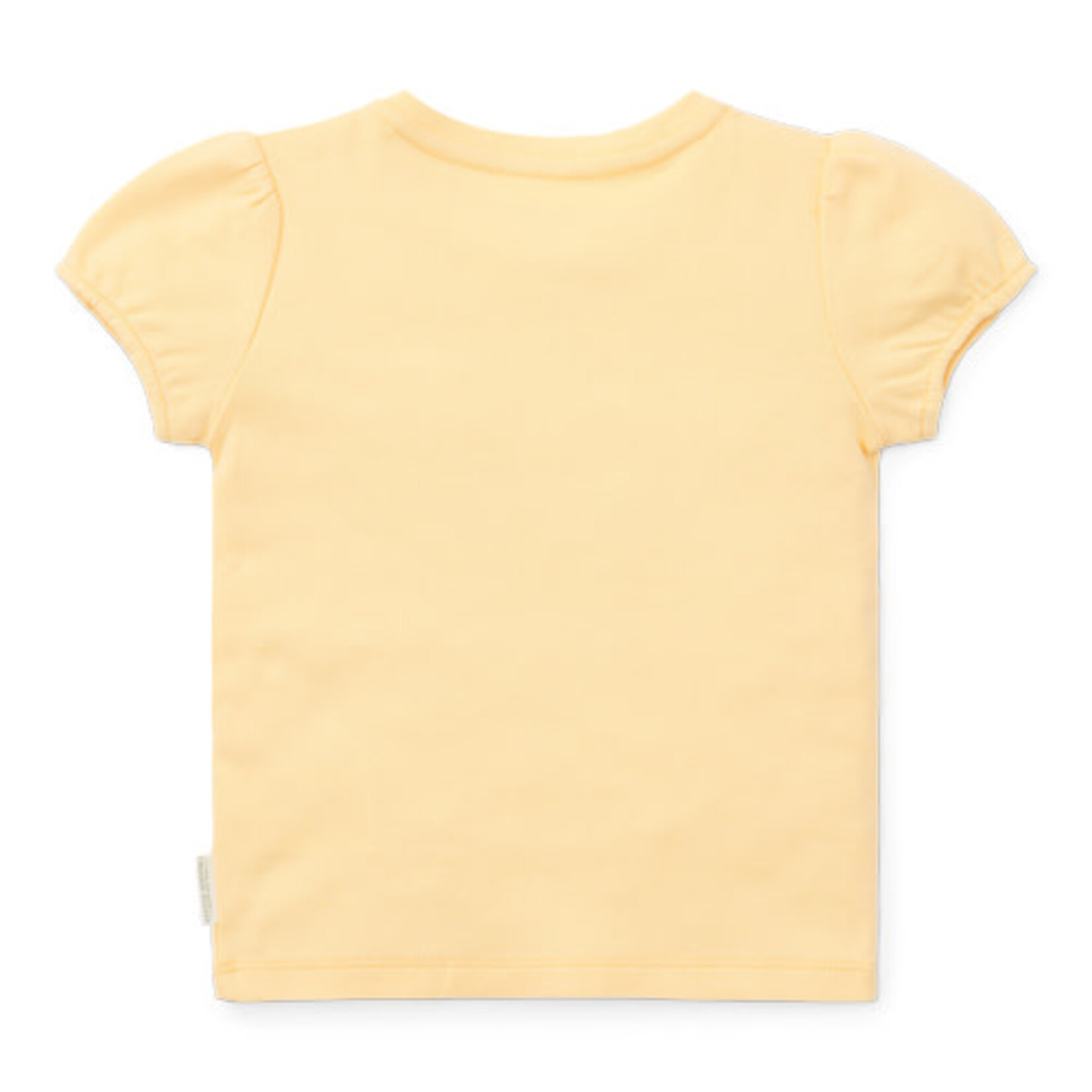 Little Dutch Little Dutch - T-shirt korte mouw Honey Yellow geborduurd