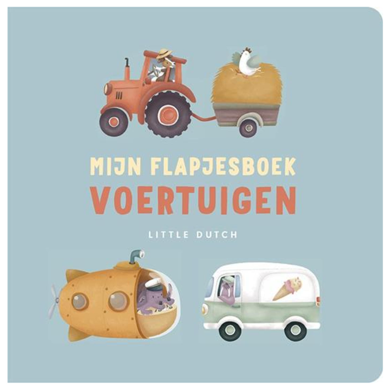 Little Dutch Little Dutch - Flapjesboek Voertuigen