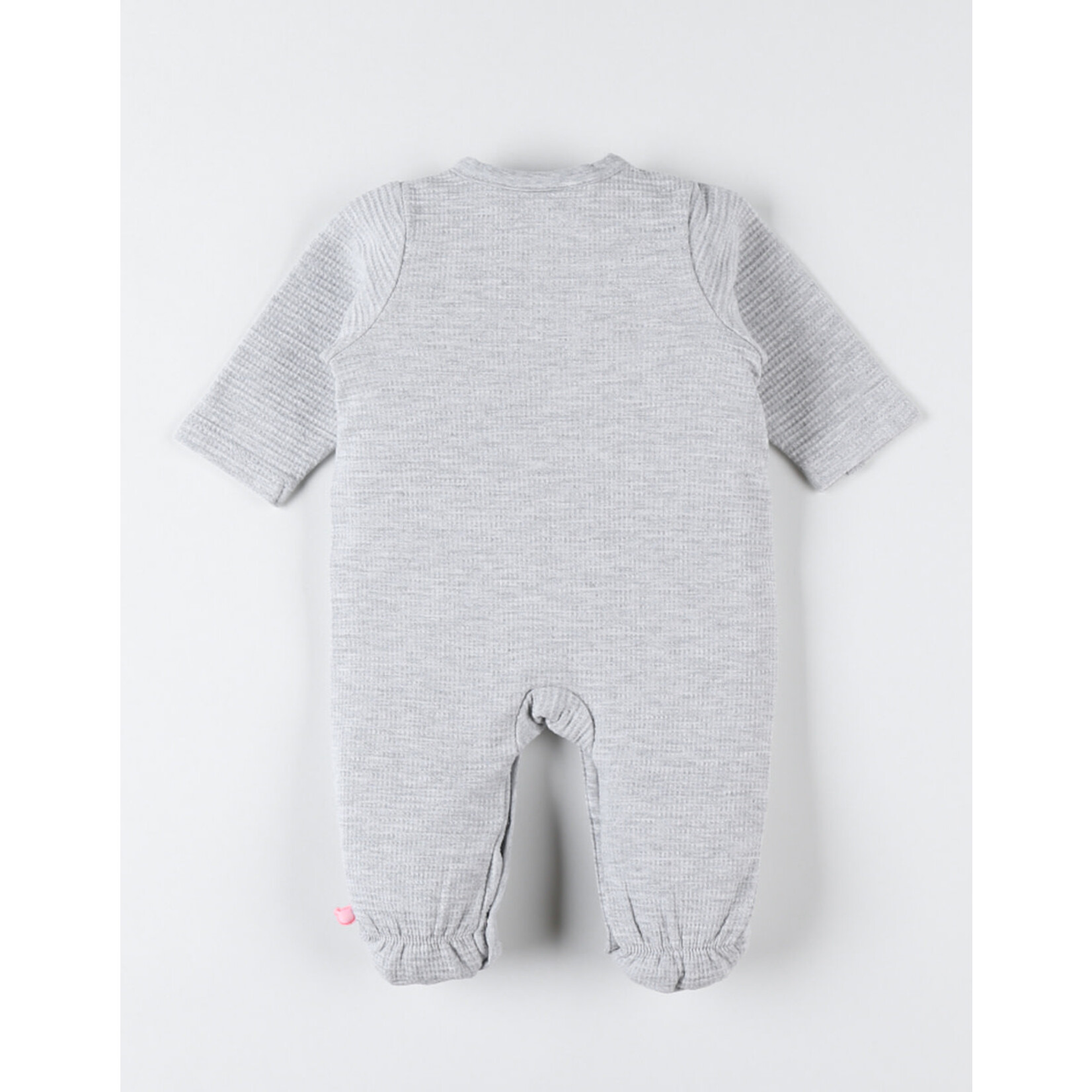 Noukies Noukies - Pyjama jersey grijs gewafeld 0M