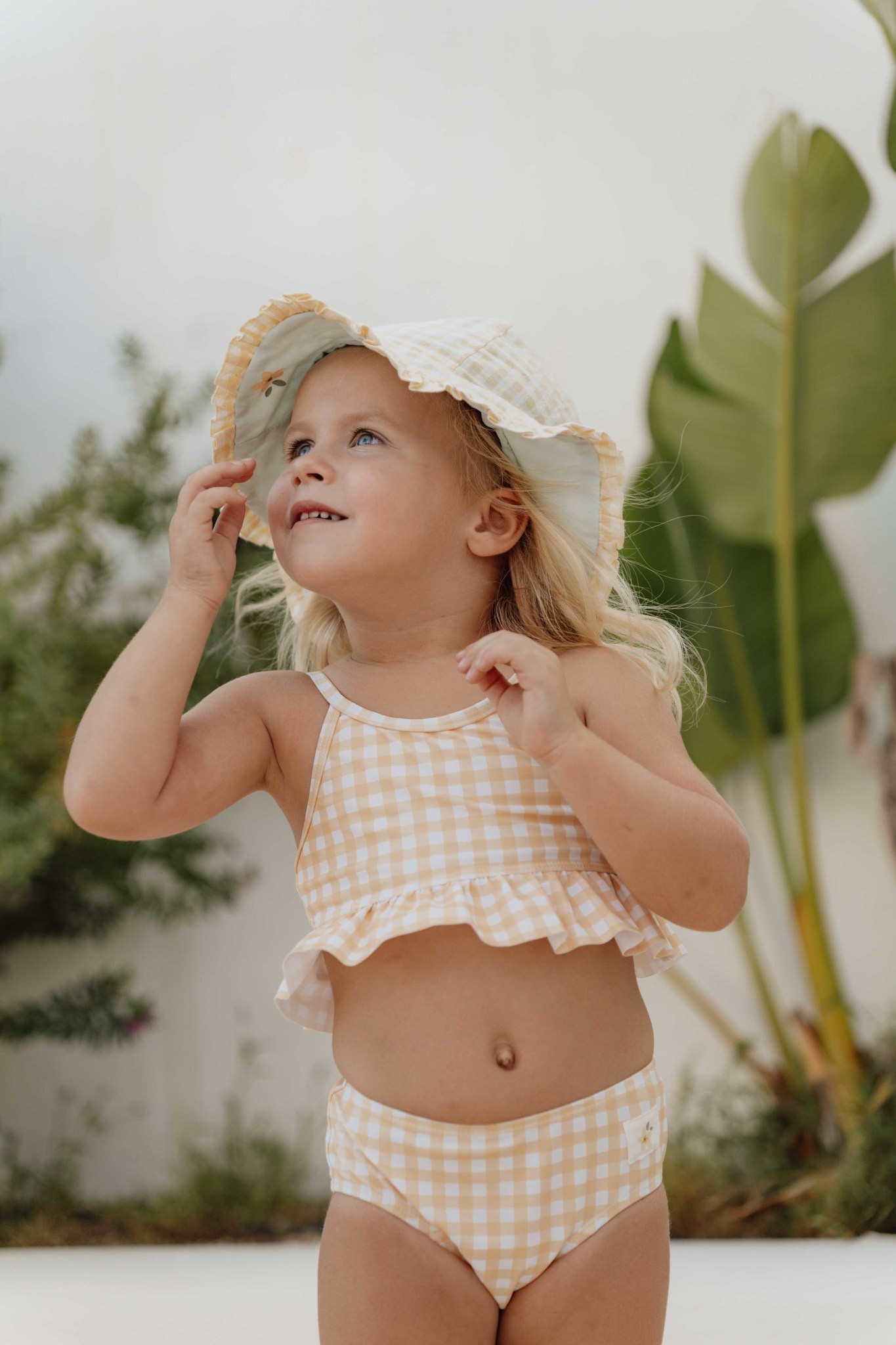 SHEKINI Dames Tweedelige Ouder-kind Bikini Set Schattig Volants Verstelbaar Bikini Bovendeel Retro Afdrukken Hoge Taille Bikini Broekje Meisje Strand Bikini Badpak (6-8 Leeftijd, Meisje - Zwart Y