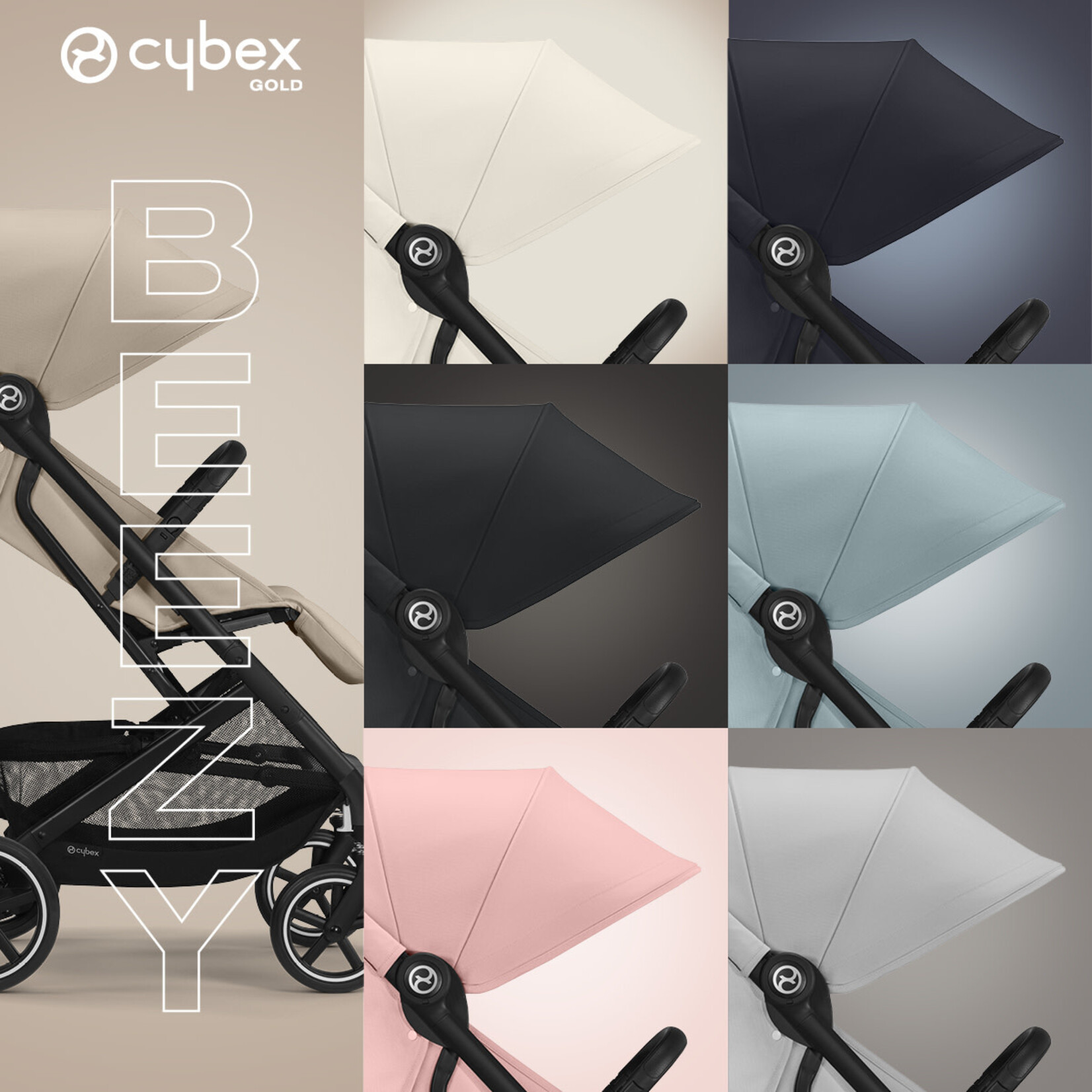 Cybex Cybex - NEW Beezy BLK B/Stormy Blue-light blue