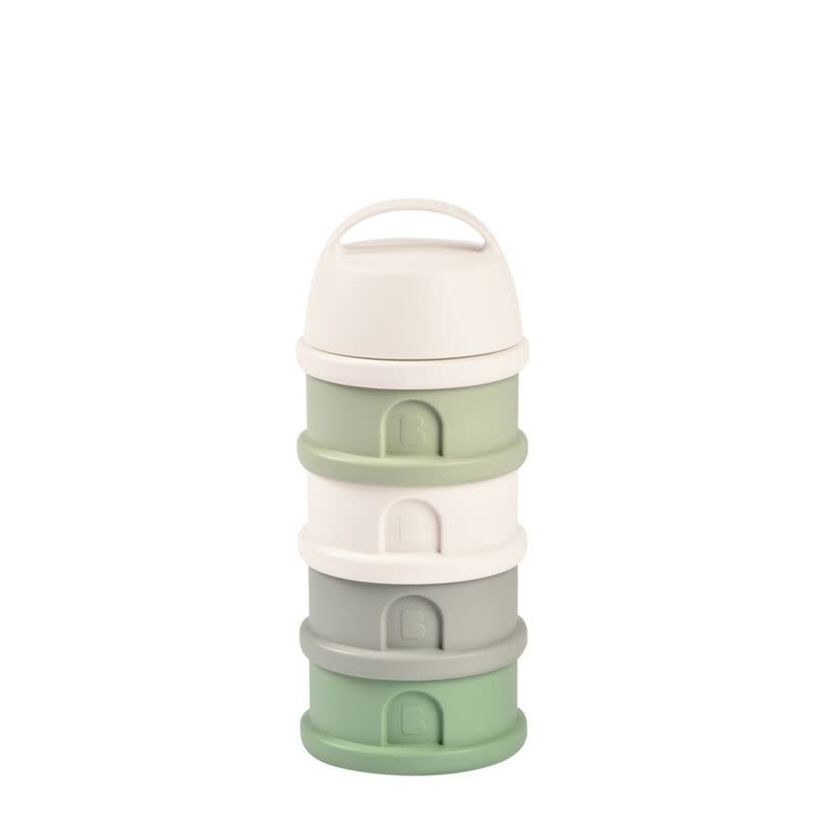 Beaba Beaba - Stapelbare doseerdozen 4 compartimenten Cotton white/Sage green