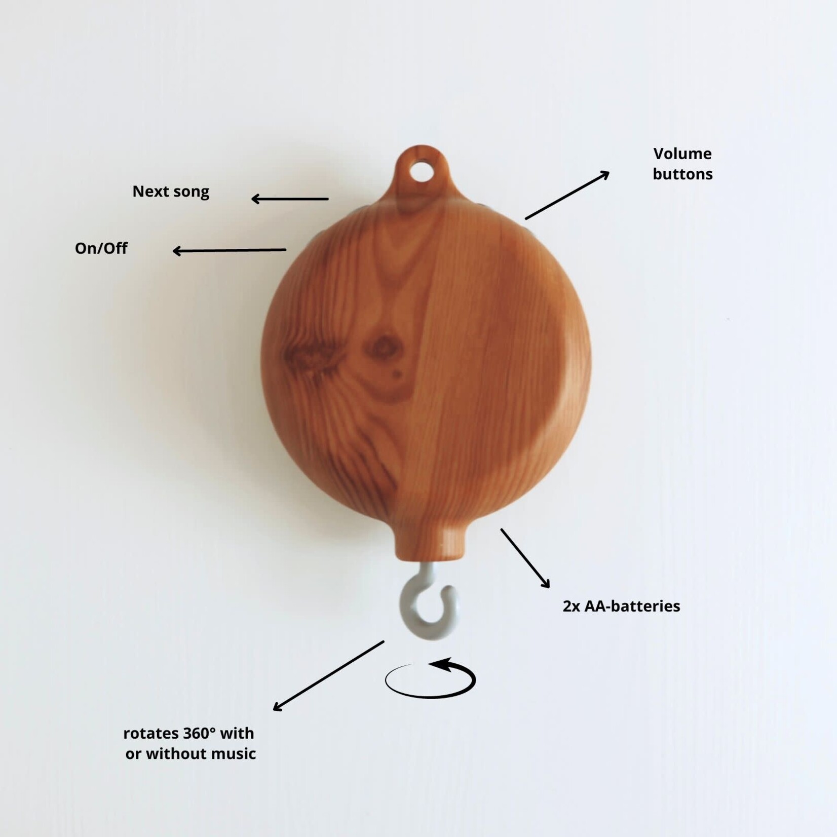 Little Loua Little Loua - Baby Mobile Music box Wood