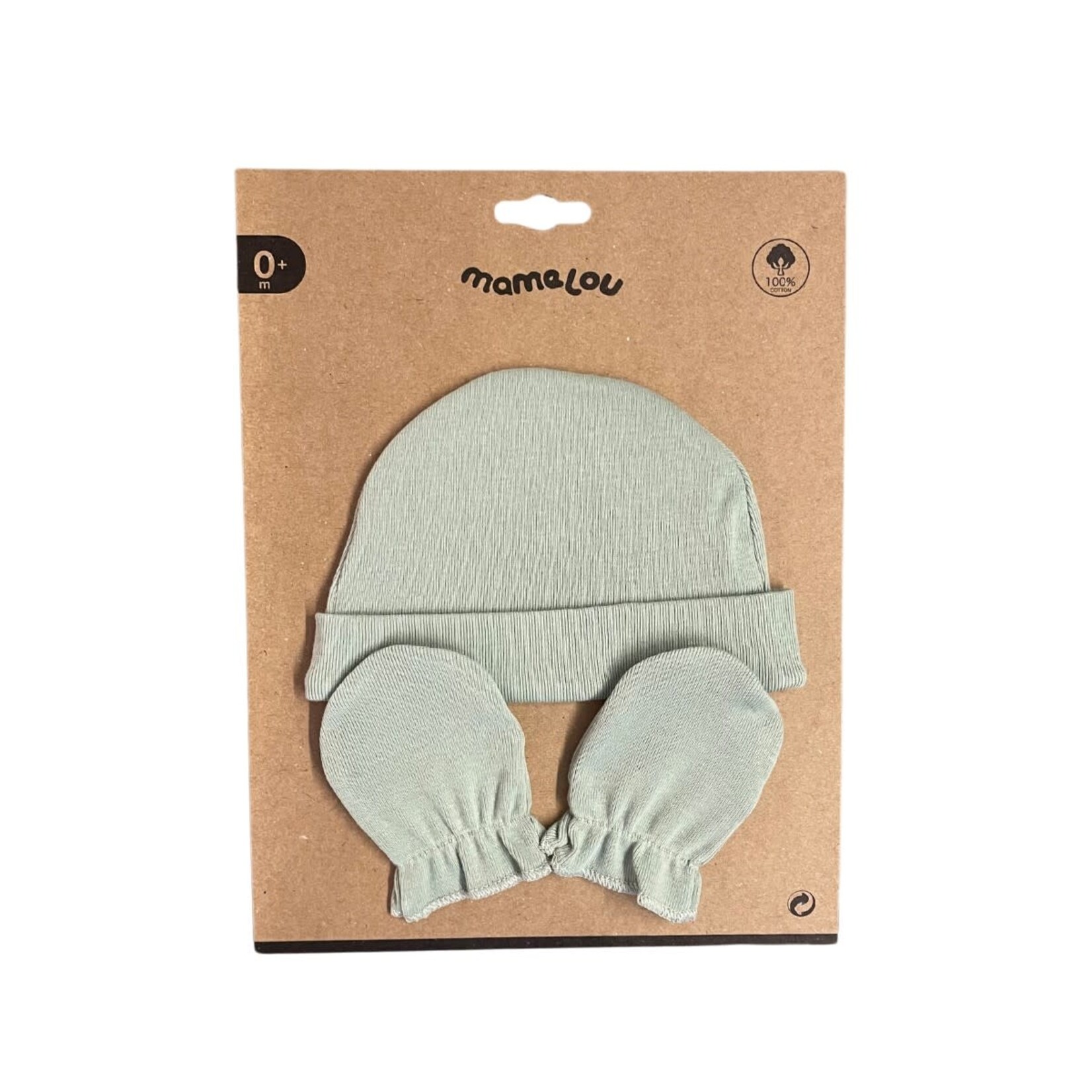 Mamelou Mamelou - Set Muts & Krabwantjes - Sage